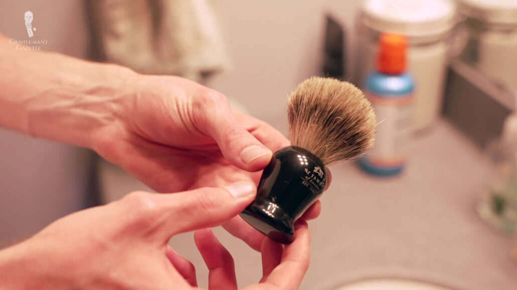 A rich, warm lather applied by a high-quality shaving brush is sure to elevate your shave and mood.