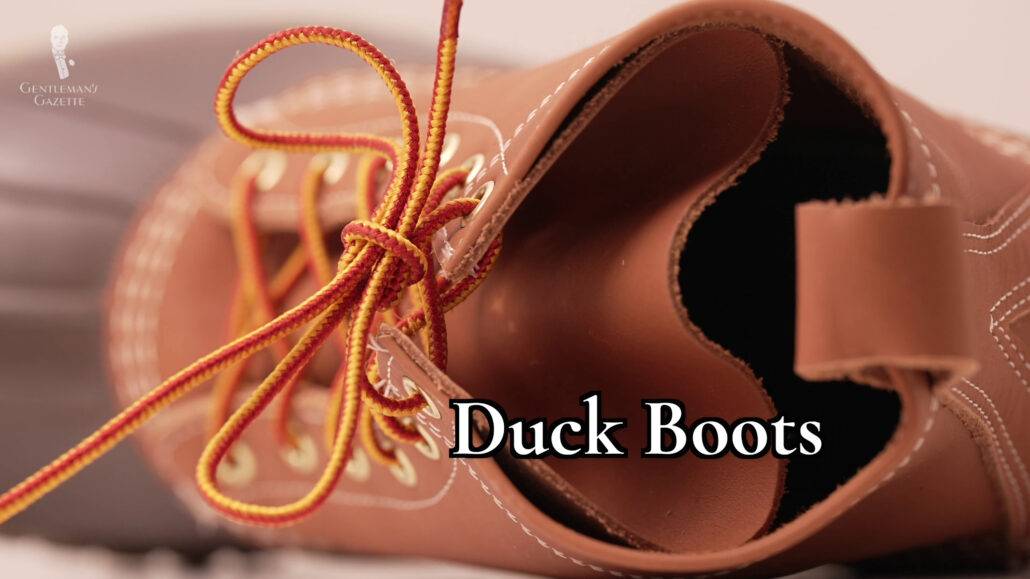 The Main Hunting Shoe is also known by the generic name "Duck Boots".