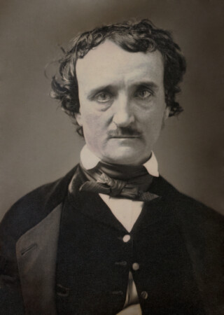 A photograph of Edgar Allan Poe