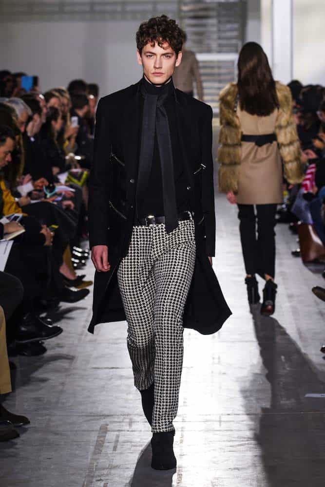 Houndstooth is often used in trendy fashion shows