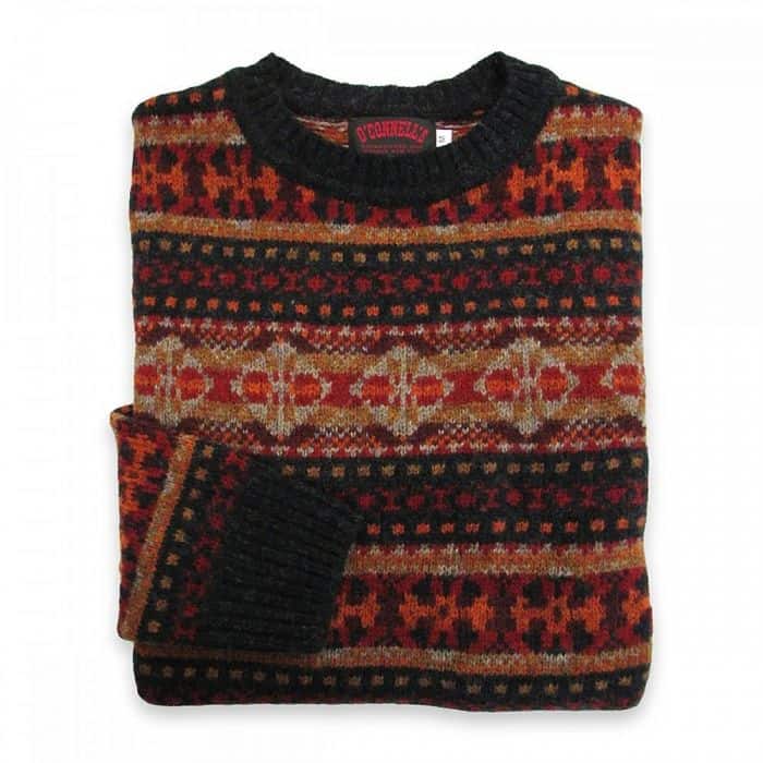 O Connells Shetland sweaters provide a wonderfully traditional Fair Isle pattern