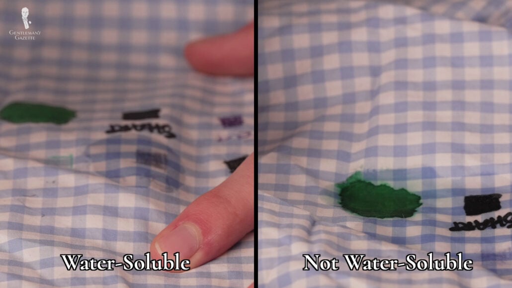 Phase One Helps You Identify If The Ink Stain Is Water Soluble Or Not Phase one helps you identify if the ink stain is water-soluble or not.