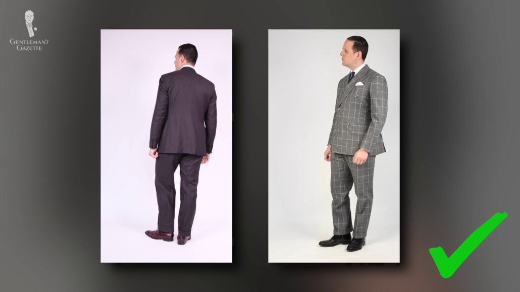 The clothes should lie fairly neat and flat against your body while highlighting the good features and comfortable structuring the rest.