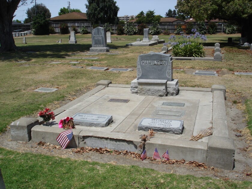 Photograph of a cemetery 