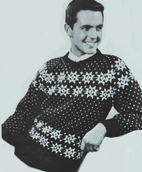A 1960s snowflake and star Fair Isle sweater [Image Credit: knittingnostalgia]