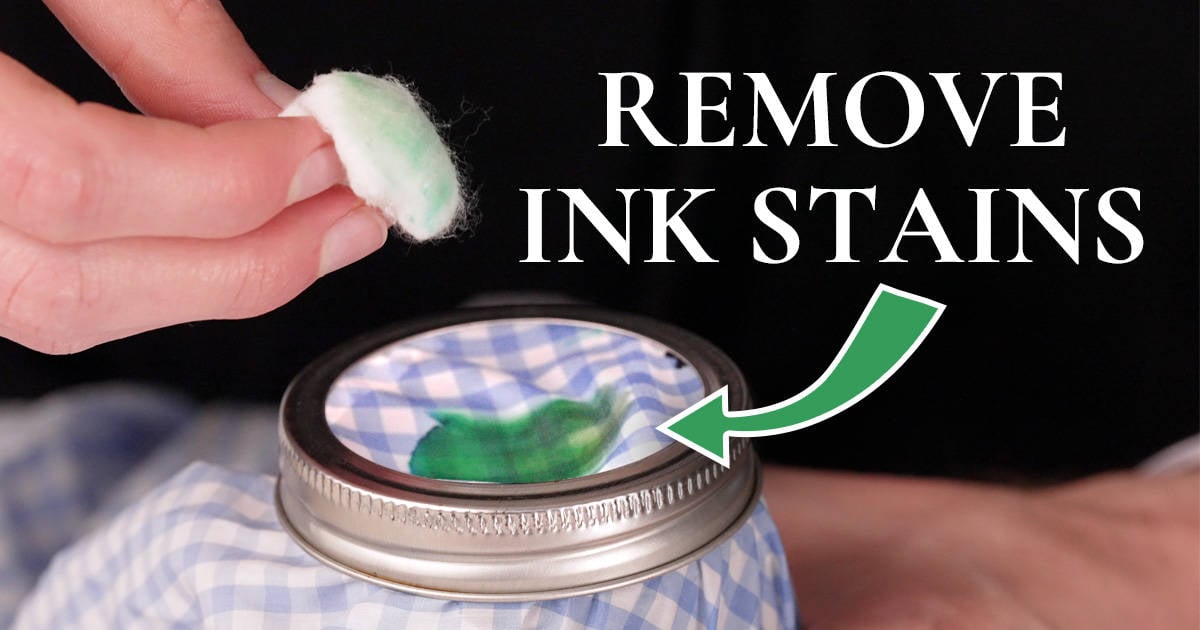 The RIGHT Ways To Remove Ink Stains From Clothes & Fabric Gentleman's