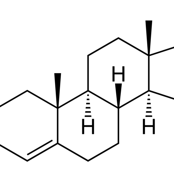 A chart showing the chemical structure of testosterone