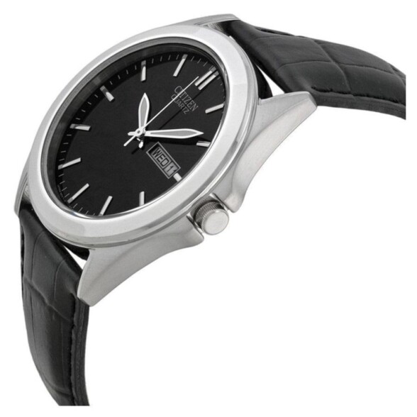 The Citizen Quartz in black has a particularly chic look to it