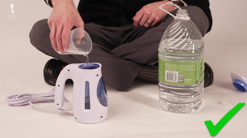 The HiLife steamer came with a filling cup with a small pour spout making it super easy to use.
