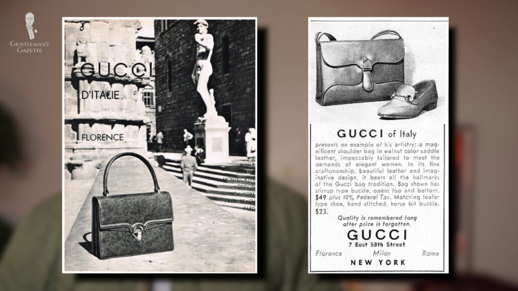 Gucci was considered a top-quality maker of luggage during 1950-1960.