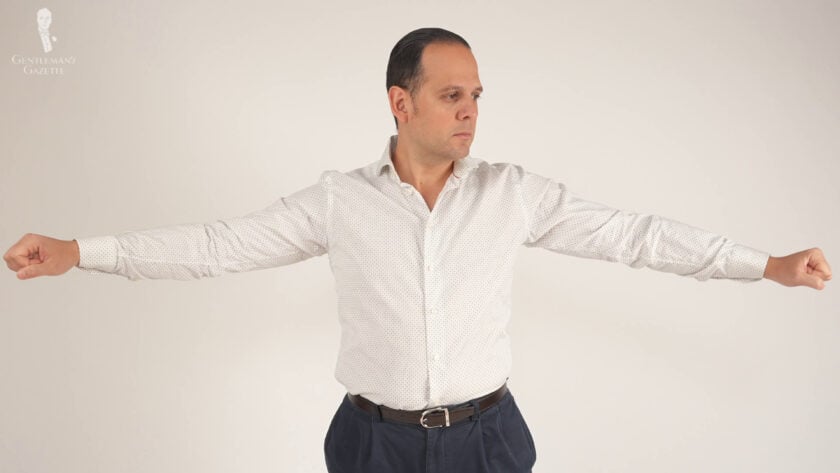 Vlcsnap 2023 01 29 18H35M32S416 Raphael is in his Eton shirt and likes it better because of its contemporary fit for longer arms.