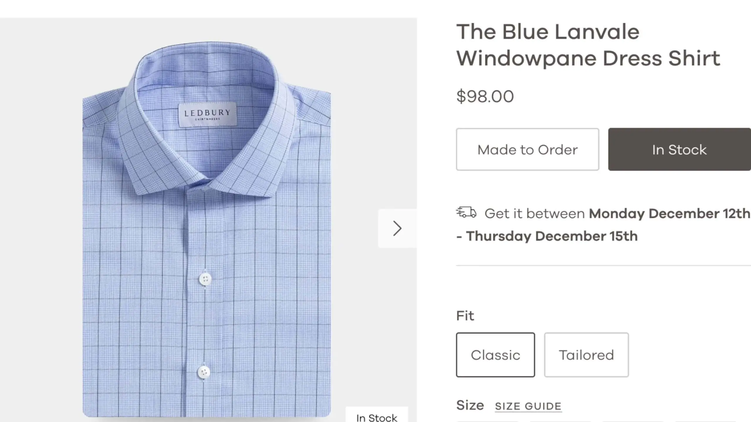 This Ledbury shirt is in Albini fabrics which are made-to-measure shirts.