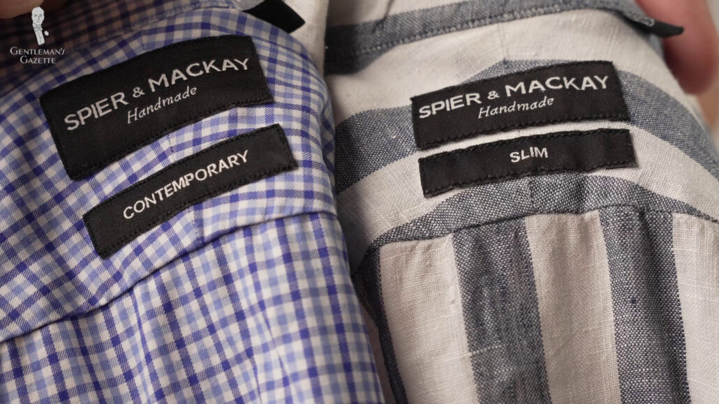 Spier Mackay Contemporary (L) , Spier Mackay Slim (R).