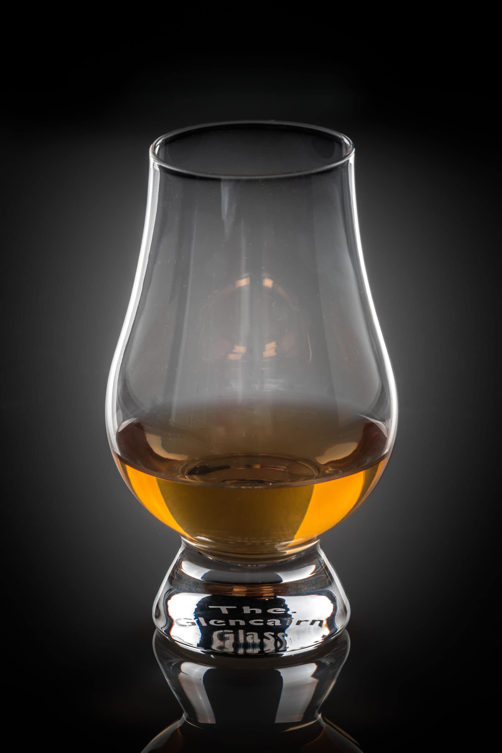 A photo of a Glencairn whisky glass