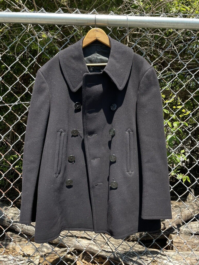 An example of a vintage peacoat