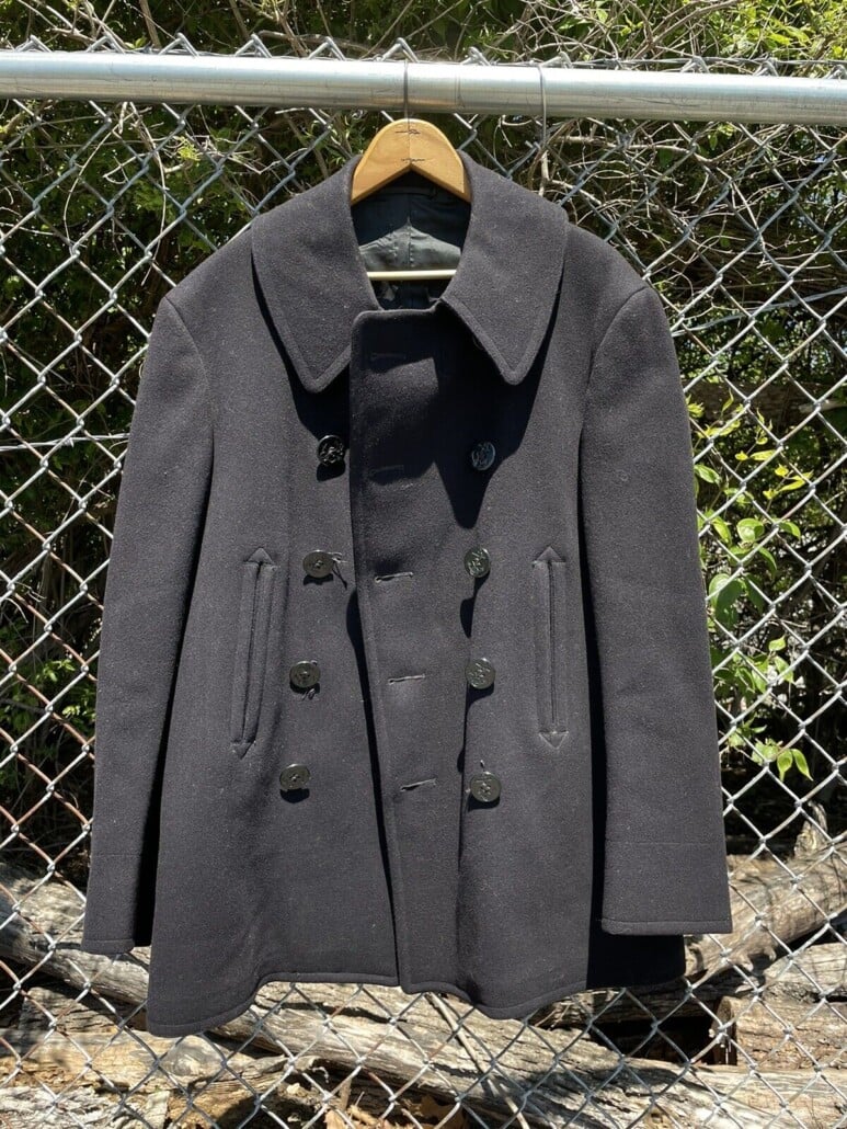 An example of a vintage peacoat