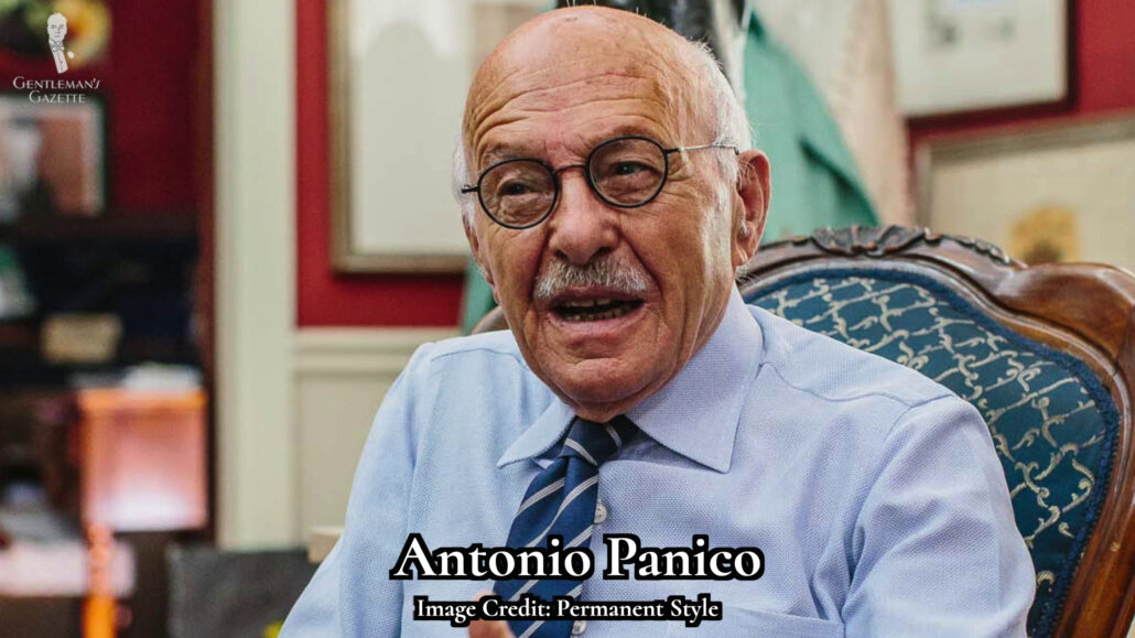 Antonio Panico is a well-known tailor for his Neopolitan style of suits.
