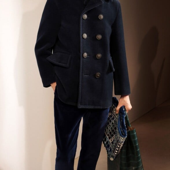 Designer brands such as Burberry focus more on fashion than function or tradition when designing peacoats