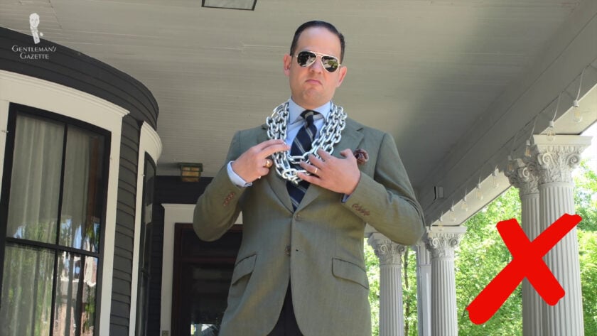 Over Accesorize Of Items. Overwearing heavy metal accessories.