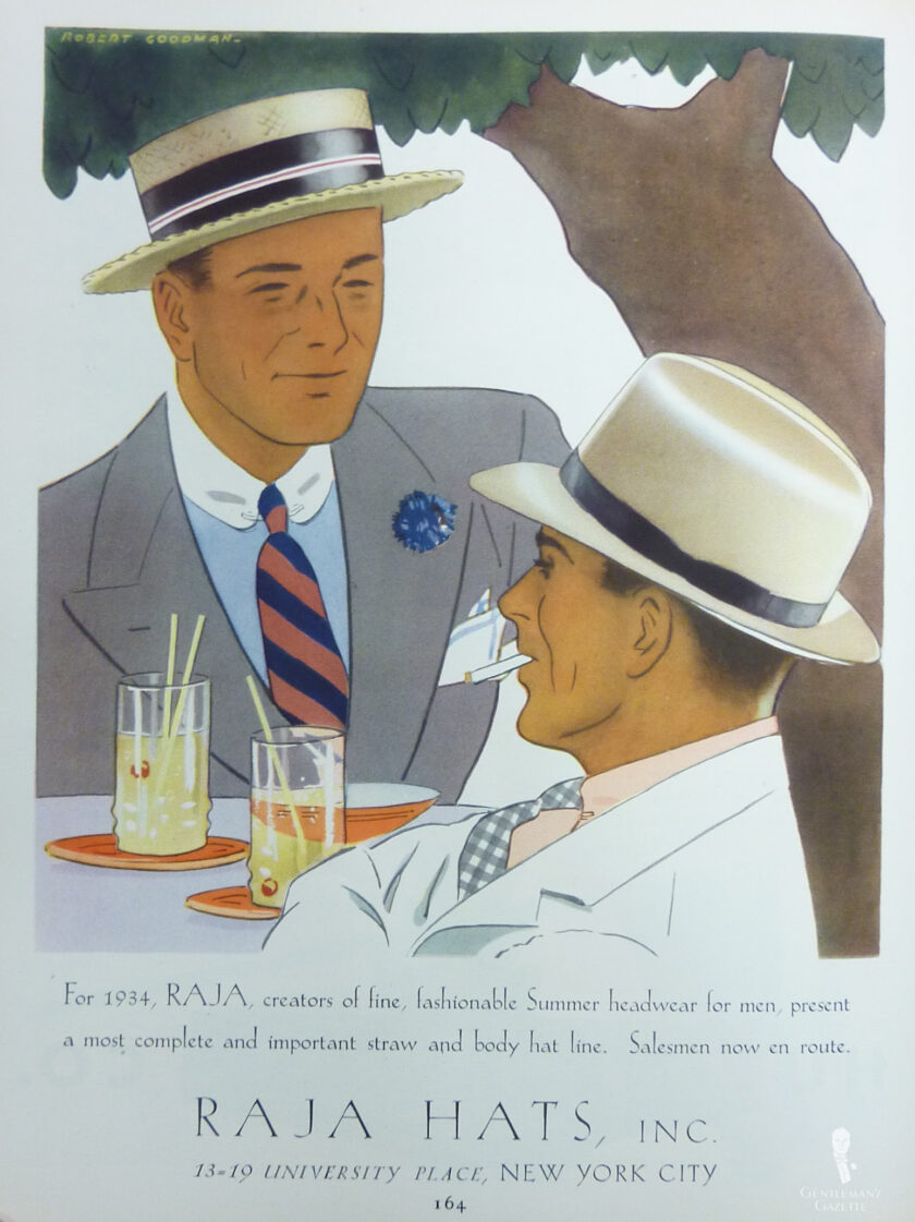 An illustration of two men in summer attire