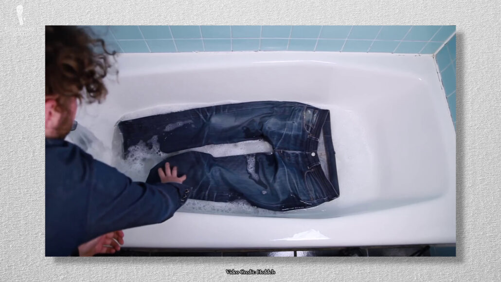 Best to wash the jeans in a separate tub.