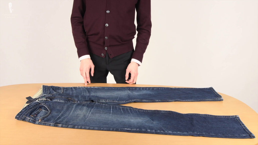 It's best to dry your jeans by laying it flat to prevent from stretch outs.