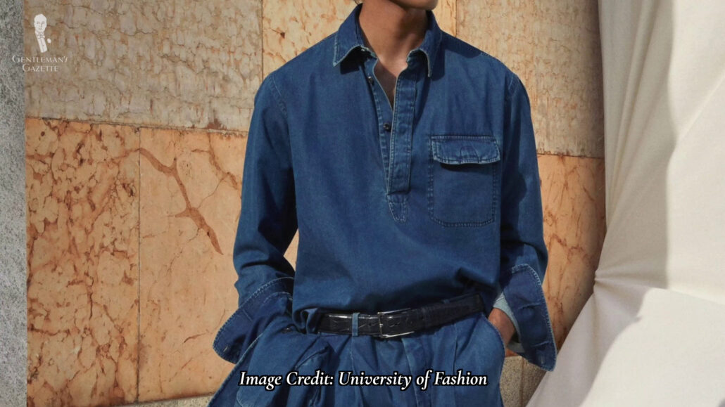Not everyone can pull off a denim ensemble and still look high-end fashionable.