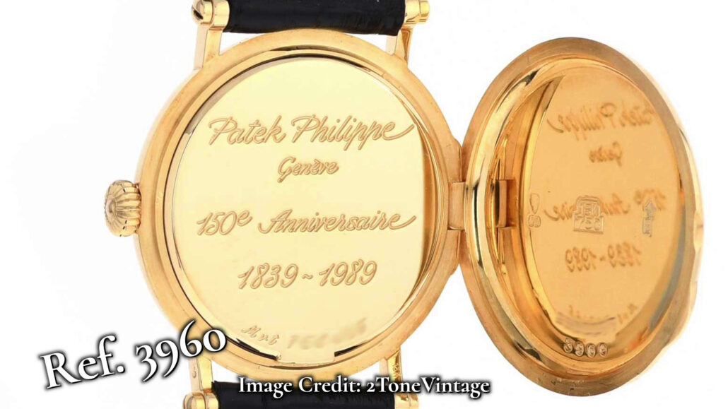 Patek Philippe 3960 Watch 18k Gold 150th Anniversary Calatrava Officer Serviced