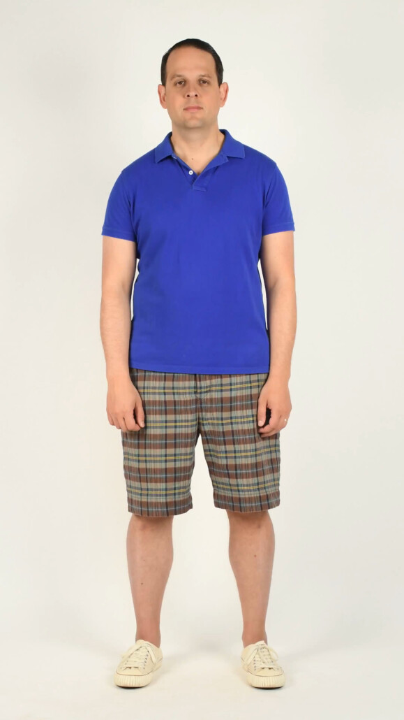 Photo of Raphael in madras shorts and polo shirt