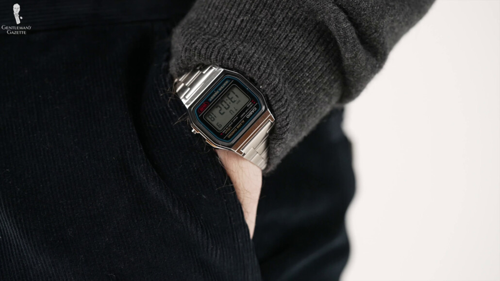 Casio Digital Watch being featured
