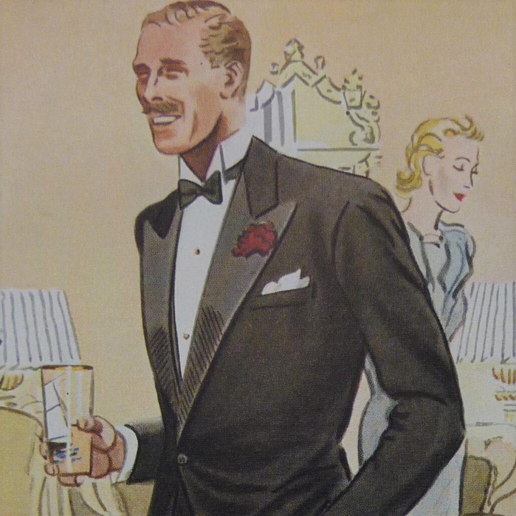Illustration of a Classic Gentleman