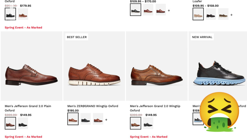 Cole Haan shoes.