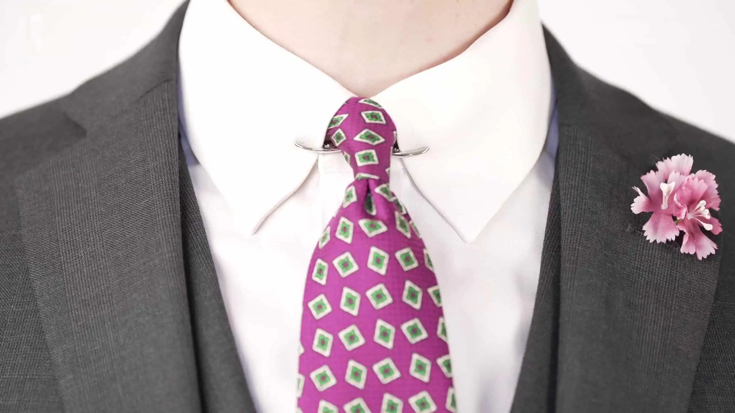 Color is an important element when choosing a tie.