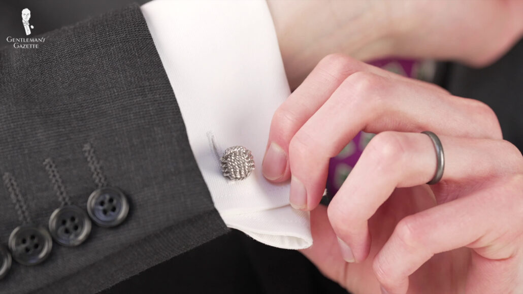 Cufflinks create a visual interest that denotes your personal style and ties your outfit together.
