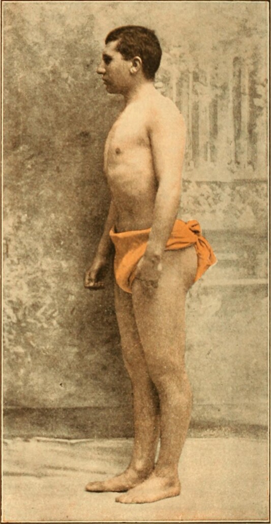 Photo of a man wearing a loincloth