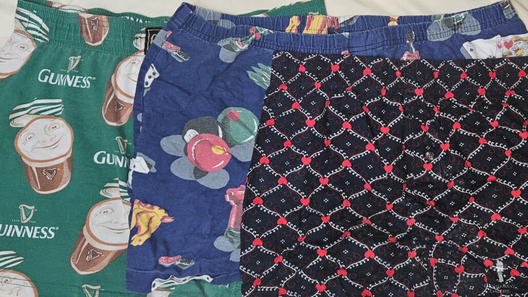 Photo of novelty boxer shorts