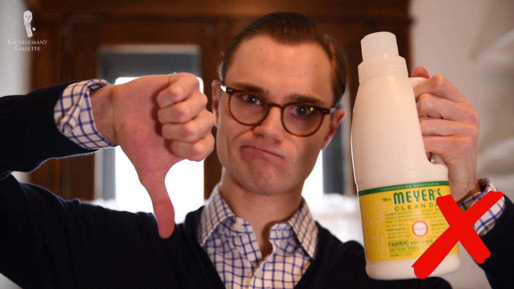 Preston does not agree on using a fabric conditioner for your laundry.