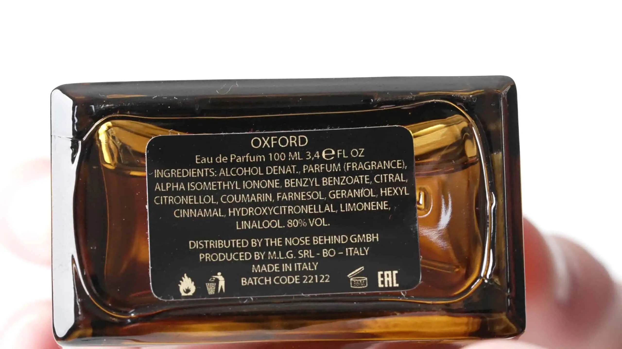 Photo of Roberto Ugolini Oxford Bottle Ingredients