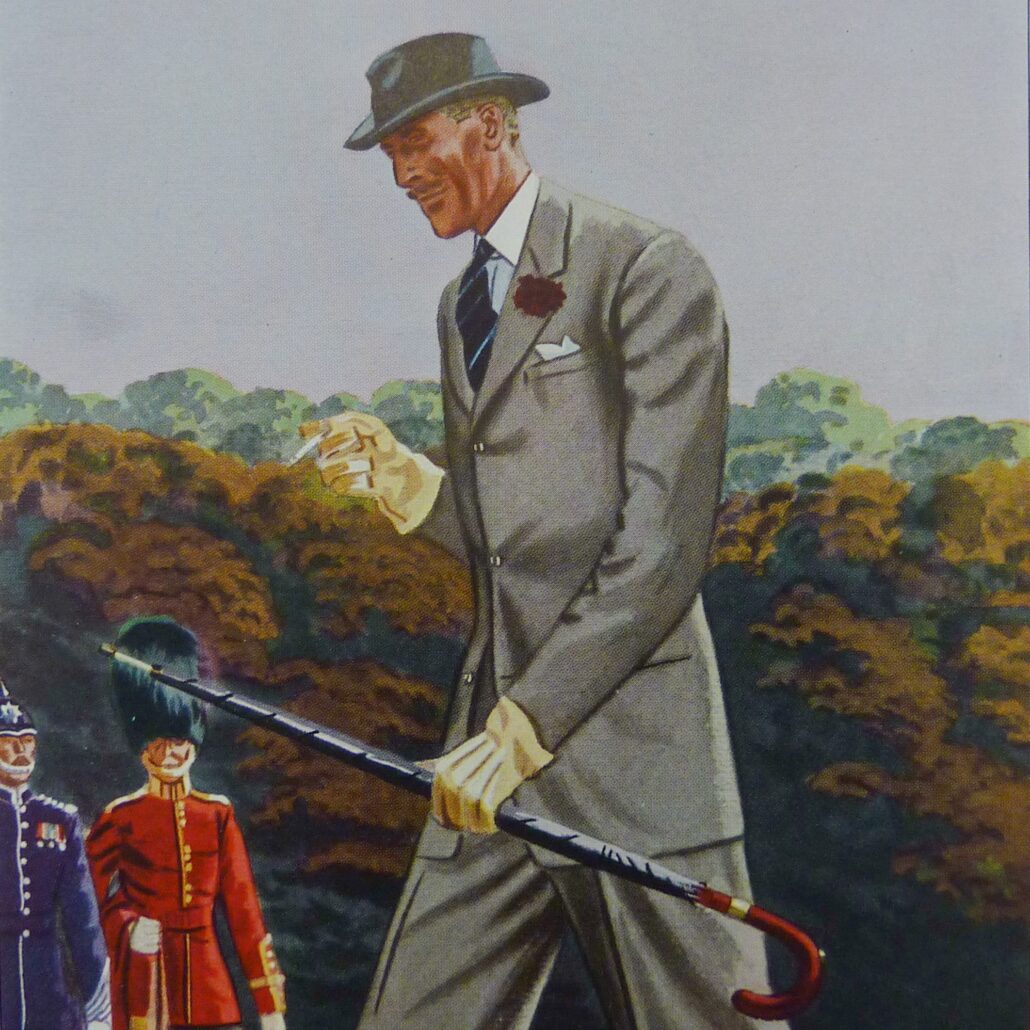 Illustration of a Vintage Gentleman