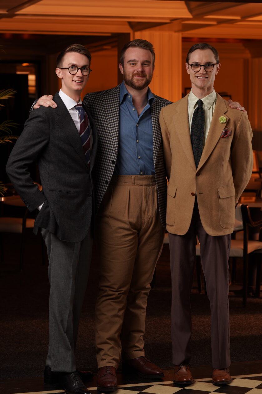 Photo of three men in Classic ensembles