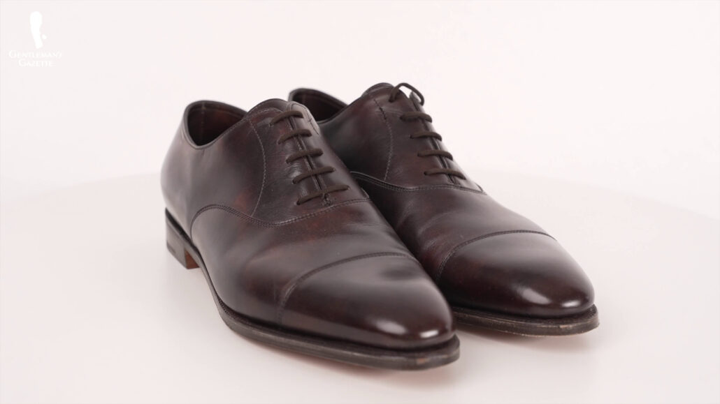 Always have a good pair of brown leather shoes.
