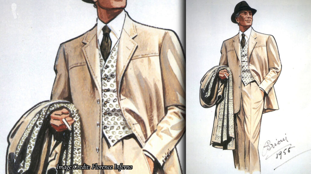 Brioni were always fashion forward and didn't shy away from bold colors, patterns, and textures.