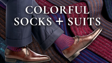 Take Your Suits to the Next Level…Using Colorful Socks!