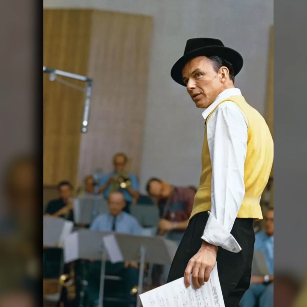Photo of Sinatra with rolled sleeves