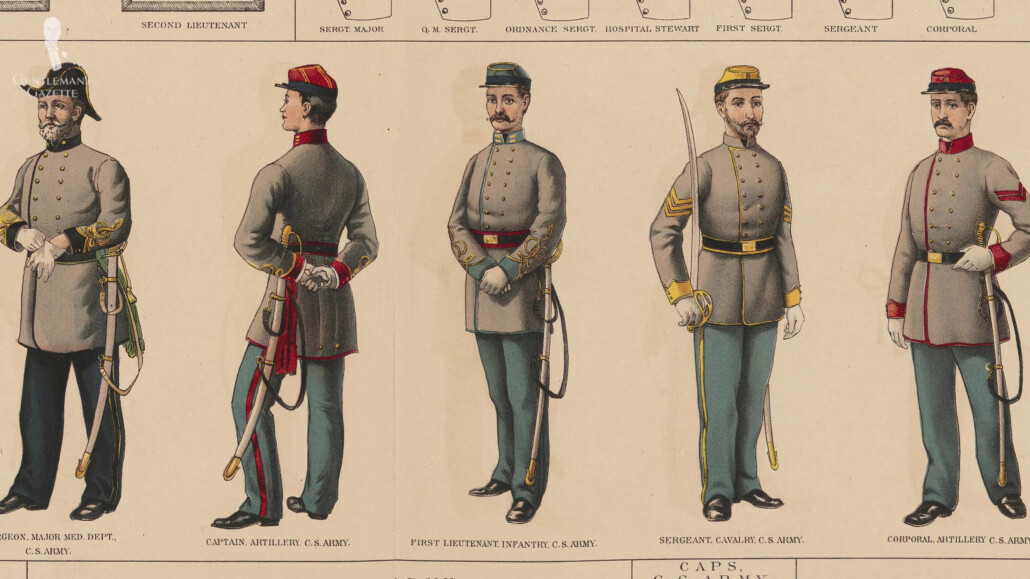 Gray was chosen for Confederate uniforms because gray dye could be made relatively cheaply and it was the standard uniform color of the various State Militias.