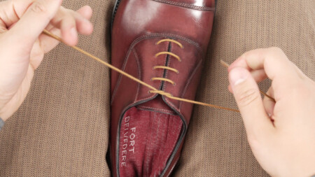 Step 6 sees you pulling the laces tight to your liking