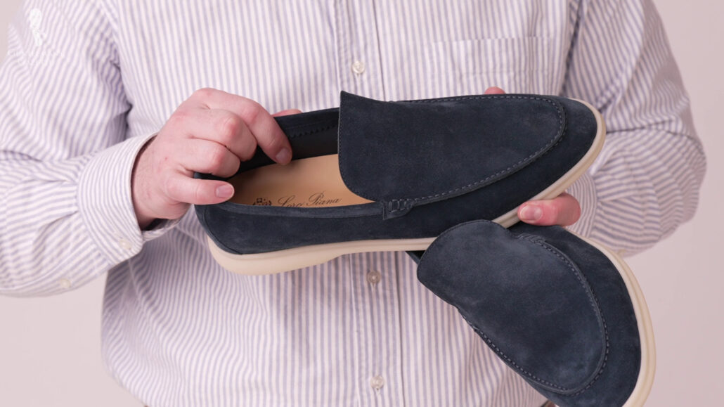 The inside lining of the shoes is extremely soft and has a consistent blemish-free surface.