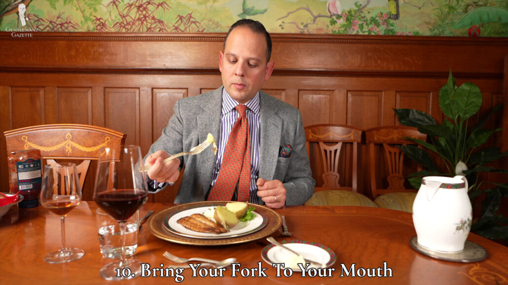 Use your fork and hands wisely!