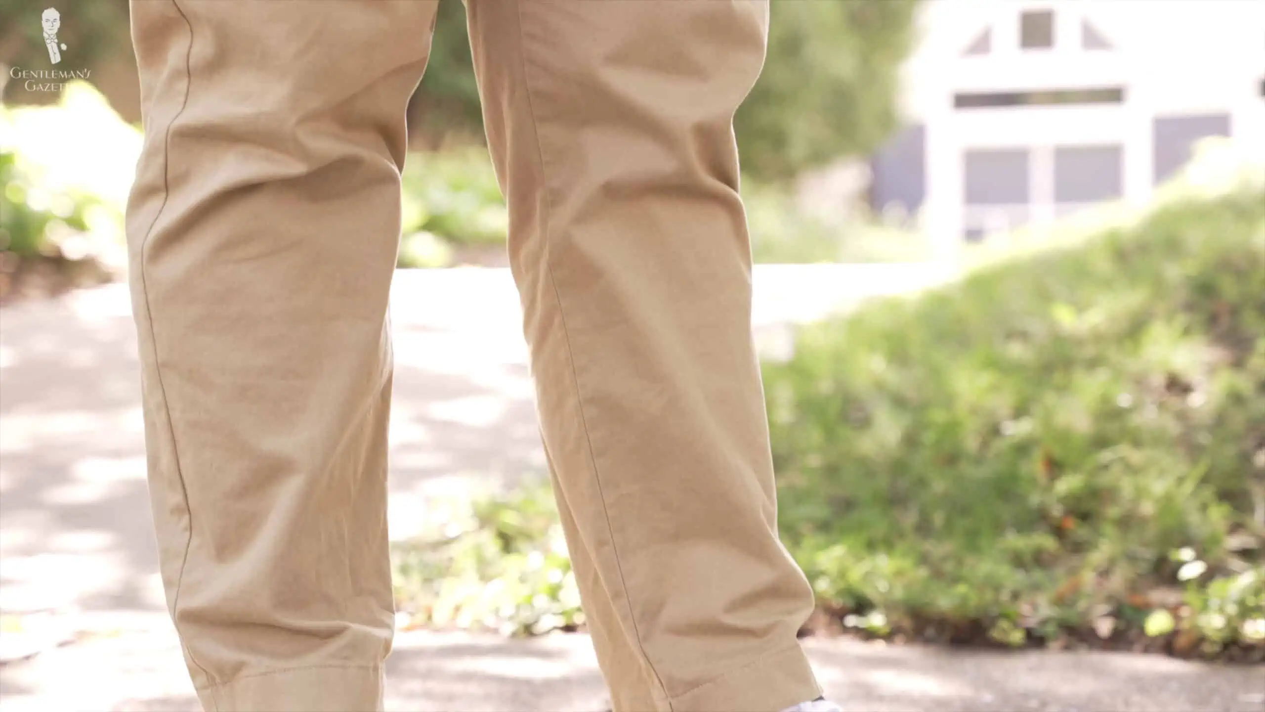 You can never go wrong in wearing khakis.