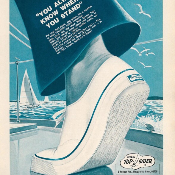 A Vintage Sperry Topsider Ad Showcasing the Unique Rubber Soles